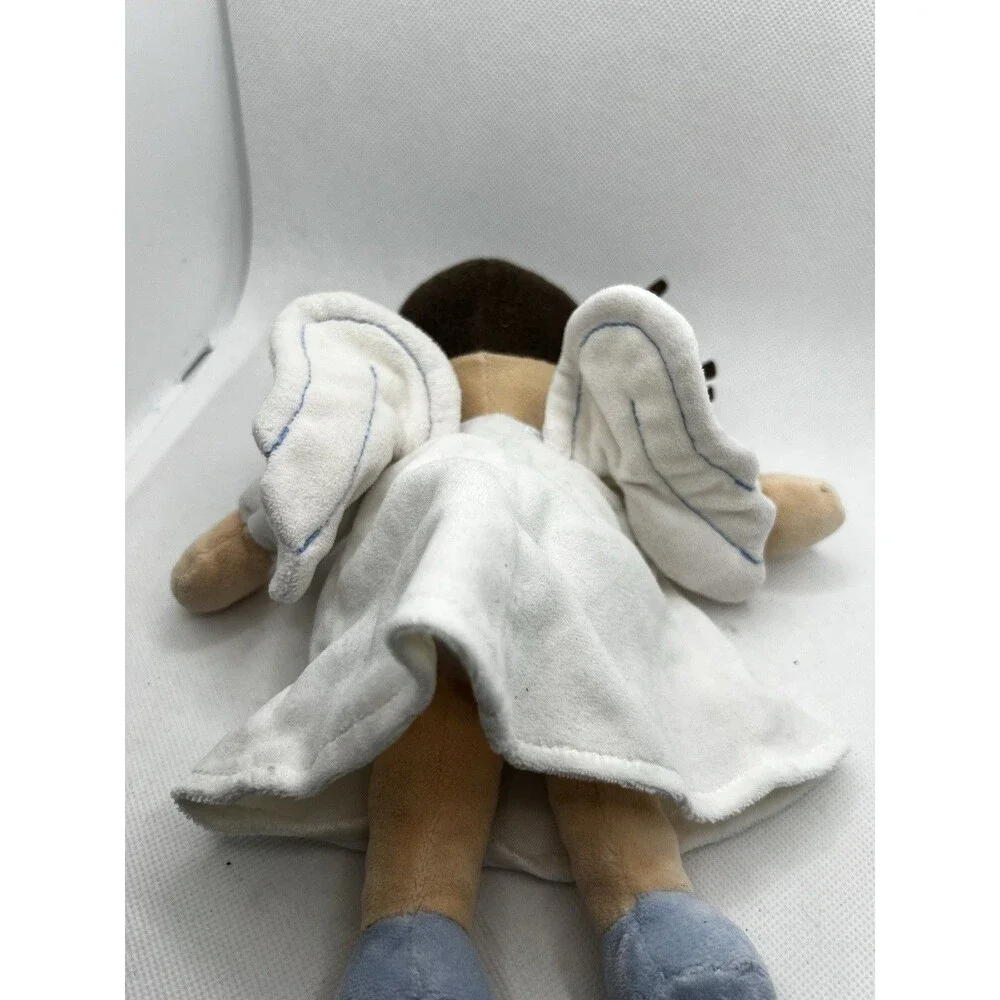 Little Princess Angel North American Bear Co Plush Doll  2015 10” dark brown hai